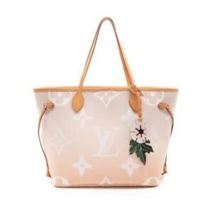 Louis Vuitton Neverfull Giant By The Pool Mm Mist Pink Monogram Canvas Tote